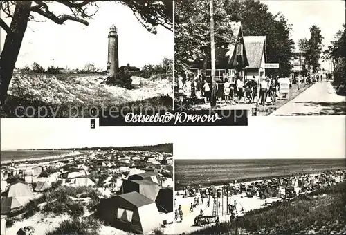 Prerow Ostseebad Leuchtturm Camping Strand / Darss /Nordvorpommern LKR