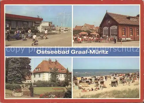 Graal-Mueritz Ostseebad Broilergaststaette Milchbar Seestern Kliniksanatorium Assmann Strand / Seeheilbad Graal-Mueritz /Bad Doberan LKR
