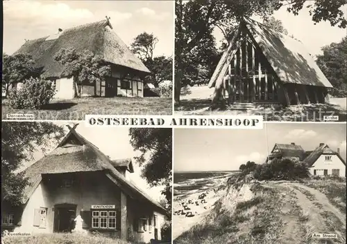 Ahrenshoop Ostseebad Dornenhaus Kunstkaten Kirche Strand / Ahrenshoop /Nordvorpommern LKR