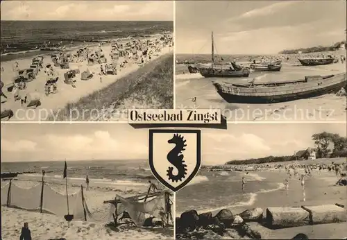 Zingst Ostseebad Strand Fischerboot Seepferdchen / Zingst Darss /Nordvorpommern LKR