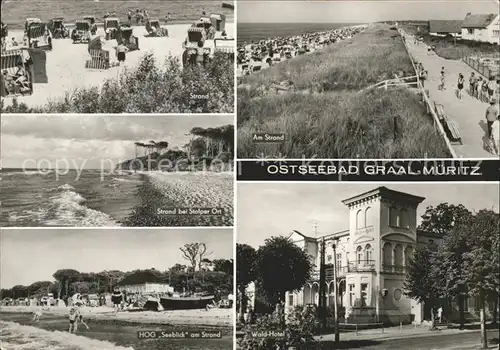Graal-Mueritz Ostseebad Strand Stolper Ort HOG Seeblick Waldhotel / Seeheilbad Graal-Mueritz /Bad Doberan LKR