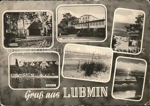 Lubmin Ostseebad Musikpavillon Philipp Mueller Heim Konsum Hotel am Meer Strand Abendstimmung / Lubmin /Ostvorpommern LKR