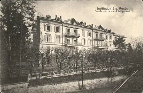 Luzern LU Institution Ste. Agnes  Facade sur la rue d'Adligenswil / Luzern /Bz. Luzern City