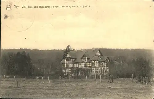 Spa Villa Sous-Bois Residence de Hindenburg Kat. 
