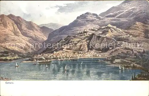 ka02976 Cattaro Kotor Gesamtansicht  Kategorie. Montenegro Alte Ansichtskarten