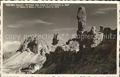 Dolomiten Rifugio Tre Cime di Lavaredo Kat. Italien