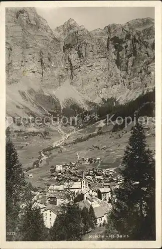 Leukerbad Gesamtansicht Kat. Loeche les Bains