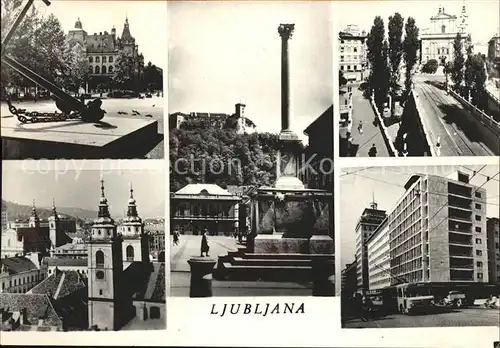 Ljubliana Lubiana div.Ansichten Kat. Osrednjeslovenska