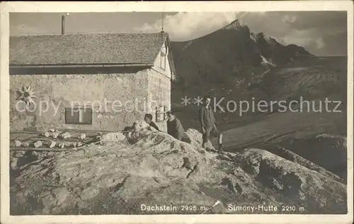 Dachstein Gebirge Simony Huette Kat. Oesterreich