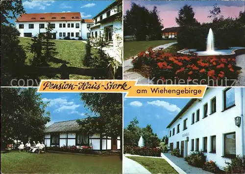 Bad Holzhausen Luebbecke Pension Haus Stork Wiehengebirge Oldendorf Kat. Preussisch Oldendorf