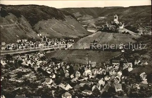 Cochem Mosel Blick von der Umkehr Reichsburg Kat. Cochem