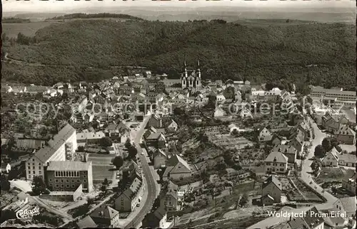 Pruem Eifel Fliegeraufnahme Waldstadt Kat. Pruem