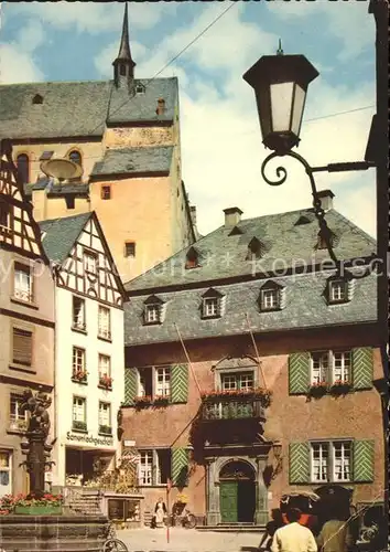 Cochem Mosel Marktplatz Brunnen Kat. Cochem