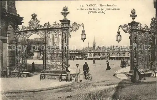 Nancy Lothringen Place Stanislas Grilles en fer forge par Jean Lamour XVIII siecle / Nancy /Arrond. de Nancy