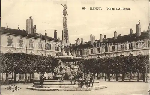 Nancy Lothringen Place d'Alliance Fontaine / Nancy /Arrond. de Nancy