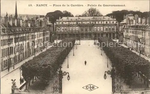 Nancy Lothringen Place de la Carriere Palais du Gouvernement / Nancy /Arrond. de Nancy