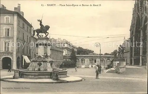 Nancy Lothringen Place Saint Epvre et Statue du Rene II Monument / Nancy /Arrond. de Nancy