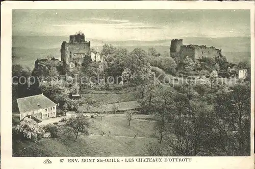 Mont Sainte Odile Mont Ste Odile Ruines des Chateaux d Ottrott Kat. Rhinau