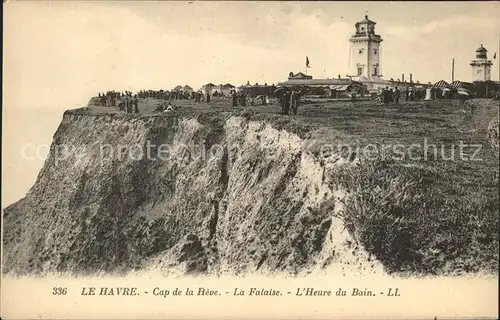 Le Havre Cap de la Heve Falaise Heure du Bain Phare Kat. Le Havre