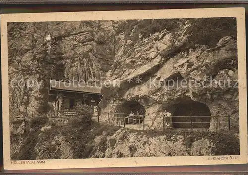 Hoellentalklamm Eingangshuette Kat. Garmisch Partenkirchen