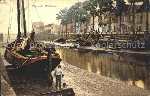 Zeeland Niederlande Walcheren Fischerboot Kat. Niederlande
