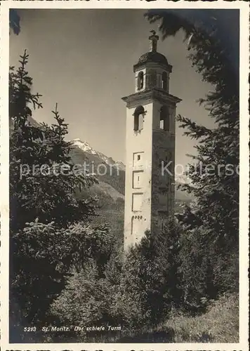 St Moritz GR Der schiefe Turm Kat. St Moritz