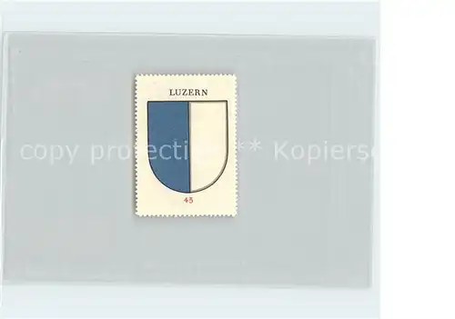 Luzern LU Briefmarke Wappen Kaffee Hag / Luzern /Bz. Luzern City