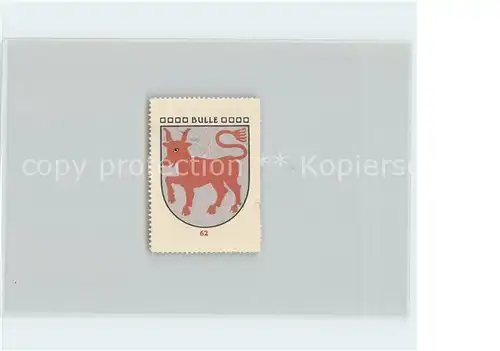 Bulle FR Briefmarke Wappen Kaffee Hag Kat. Bulle