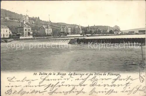 Fidevoye Barrage et les Villas Vallee de la Meuse