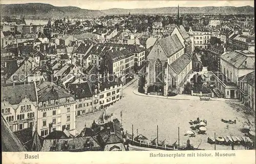 Basel BS Barfuesserplatz mit historischem Museum Kat. Basel