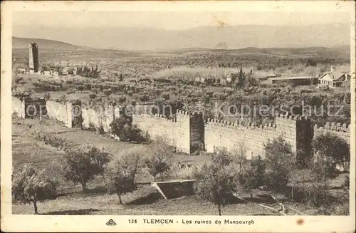 Tlemcen Les ruines de Mansourah Historische Staette Kat. Algerien
