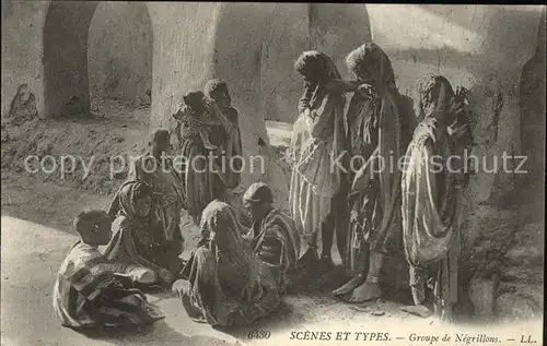 Afrika Africa Afrique Volksleben Typen Groupe de Negrillons Scenes et Types Kat. Niger