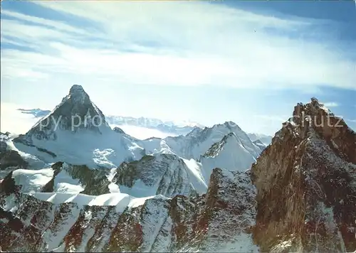 Matterhorn VS Gebirgspanorama Walliser Alpen Kat. Matterhorn