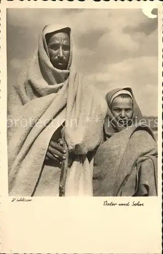 Sirte Vater und Sohn Kat. Libyen