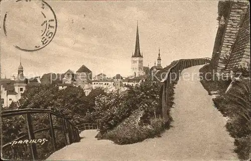 Reval Blick vom Dom Kirchturm Kat. Estland