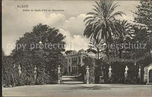 Alger Algerien Entree du Palais d'Ete du Gouverneur / Algier Algerien /