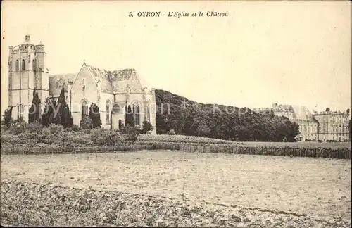 Oyron Eglise et le Chateau