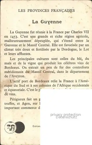 Guyenne Histoire Les Provinces Francaises