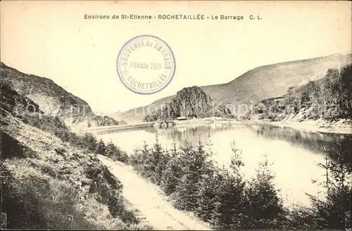 Rochetaillee Saint Etienne Le Barrage Stausee Staudamm Kat. Saint Etienne