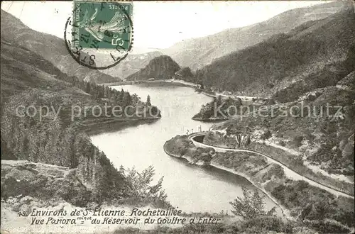 Rochetaillee Saint Etienne Reservoir du Gouffre d Enfer Barrage Stausee Staudamm Kat. Saint Etienne