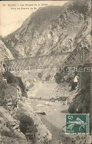Blida Algerien Gorges de la Chiffa Pont du Chemin de Fer Kat. Algerien
