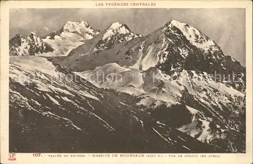 Vallee de Louron Massifs de Hourgade Pyrenees Gebirgspanorama