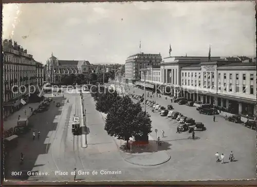 Geneve GE Place et Gare de Cornavin Kat. Geneve