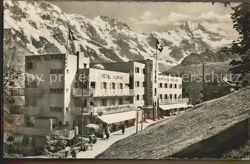 Muerren BE Hotel Alpina Sporthotel Edelweiss Alpenblick Kat. Muerren