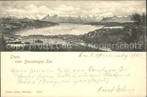 Starnbergersee Ottmar Zieher Verlag  Kat. Starnberg