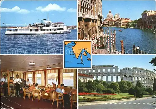 Mali Losinj M S Vladimir Restaurant Musikkapelle Venezia Pula Kat. Kroatien