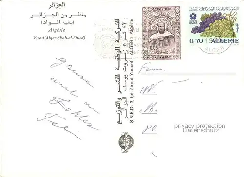 Bab El Oued Vue generale Kat. Alger Algerien