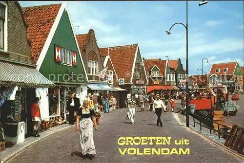 Volendam Ortspartie Einkaufspassage Kat. Niederlande