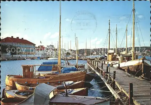 Marstrand Hafen Fischkutter Kat. Schweden