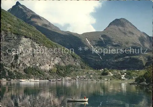 Geiranger Fjord Berge Kat. Norwegen